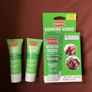 O’Keeffe’s Working Hands Cream 2 tubes 1 oz each NEW